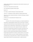 FORMULÁRIO DE PROPOSTA DE TRABALHO DE CONCLUSÃO DE CURSO (TCC) DE PÓS-GRADUAÇÃO
